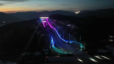 衛星見證，這里如何變身“冬奧小城”