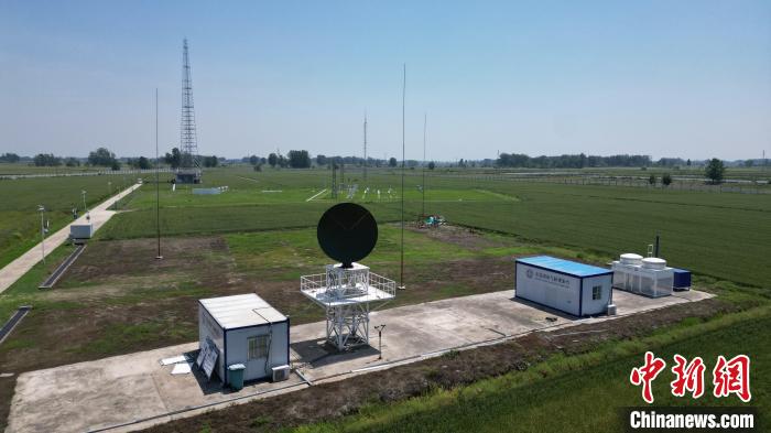 航拍壽縣國家氣候觀測臺。　祝亮 攝