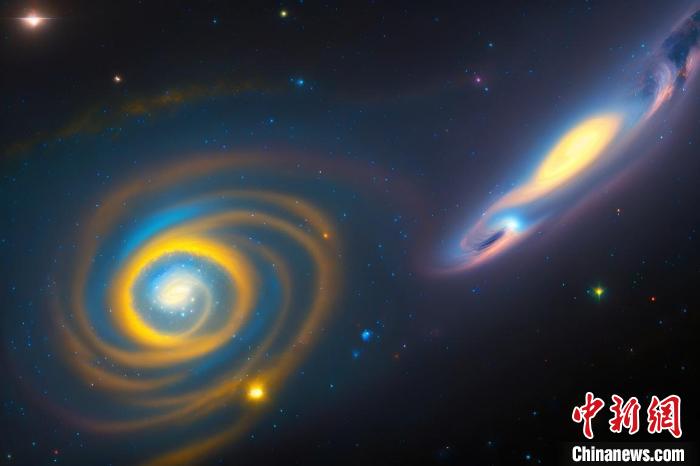 本星系群的三維藝術圖。　中科院國家天文臺 供圖