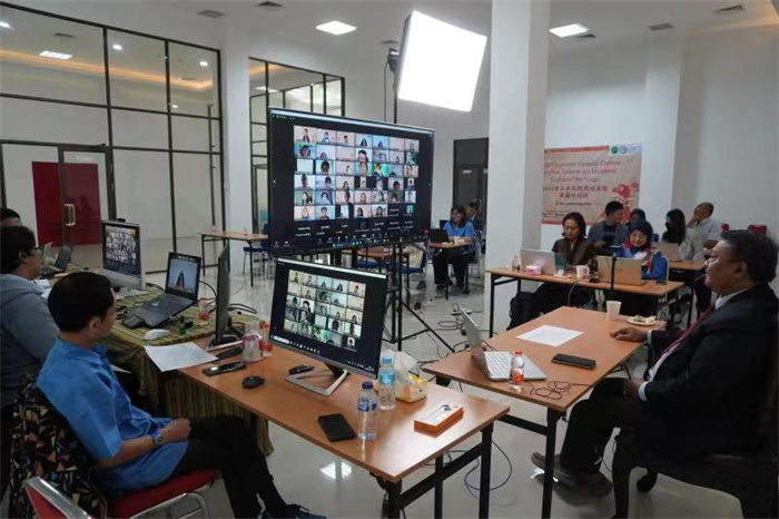 活動現場。供圖：印尼三一一大學孔子學院