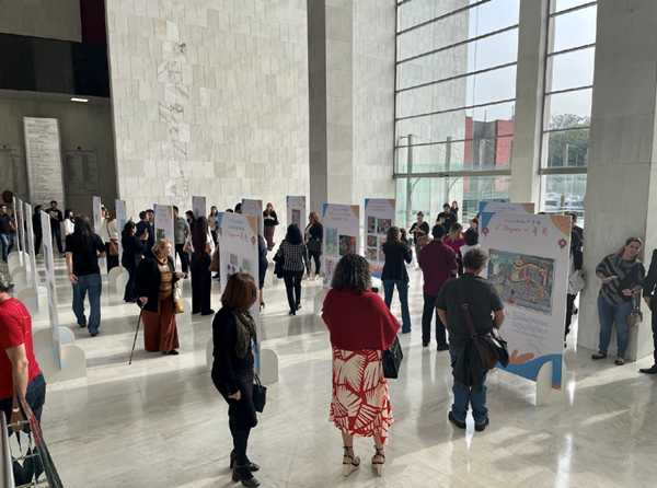 獲獎作品展現場。中國駐圣保羅總領館供圖