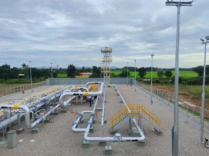 泰國新崗天然氣管道項(xiàng)目首站。卡瑪萊 攝