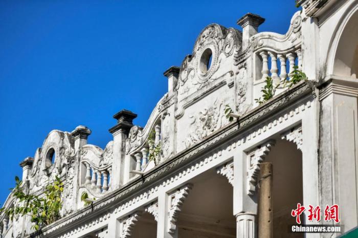 圖為文昌鋪前騎樓老街南洋風(fēng)格建筑。 <a target='_blank' href='/' _fcksavedurl='/' ><p  align=