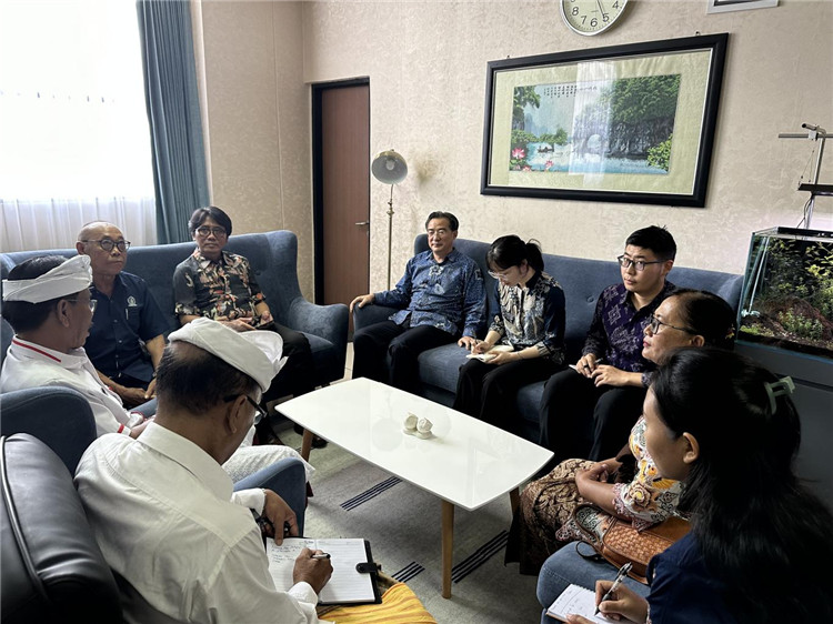 會談現場。巴陵康孔子學院供圖