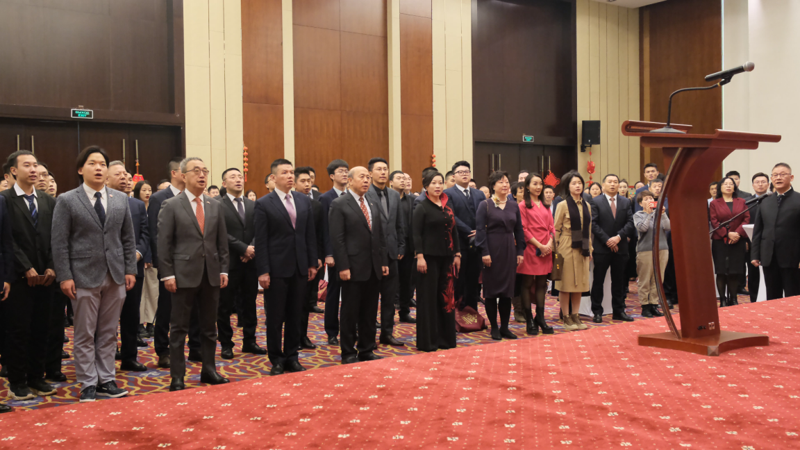 駐白俄羅斯使館2024年新春招待會現場。 駐白俄羅斯使館供圖