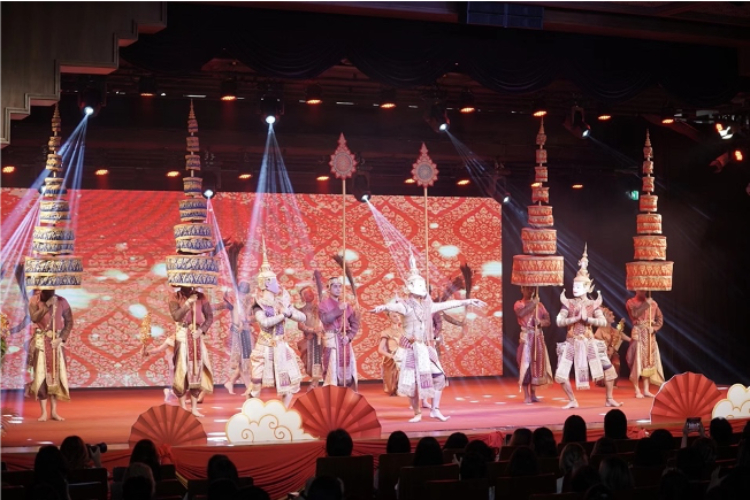 圖為2024“歡樂春節”中泰互致新春賀辭活動現場。 中國駐泰國大使館文化處供圖