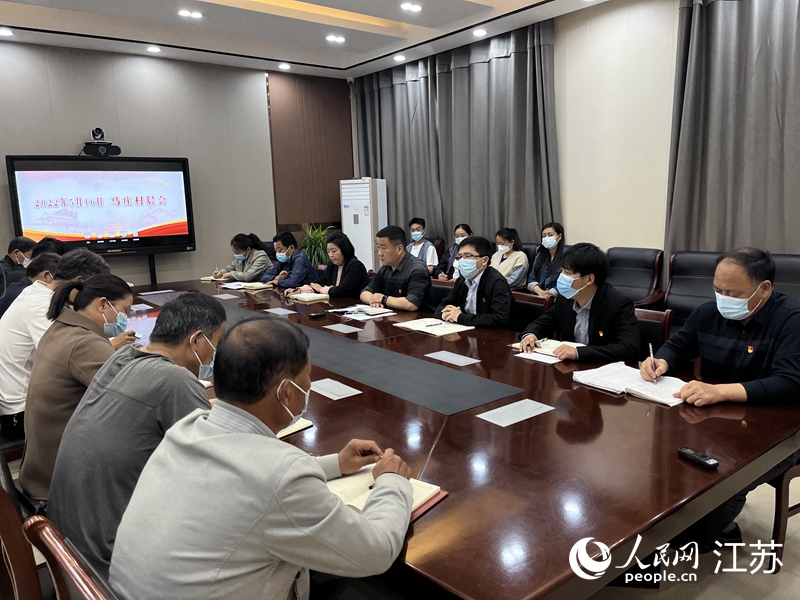 馬莊村以晨會開啟一天的工作。人民網 閆峰攝