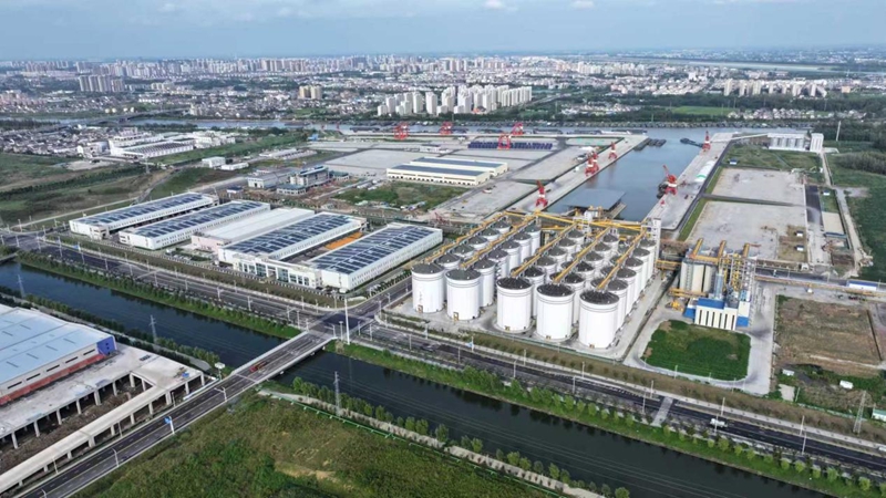 航拍黃碼港產業園。蔣童攝