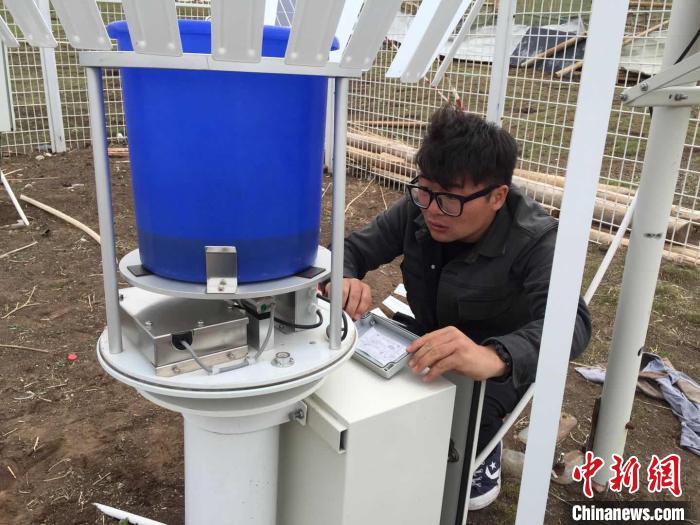 堅守在黃河源頭汛情現場的氣象人