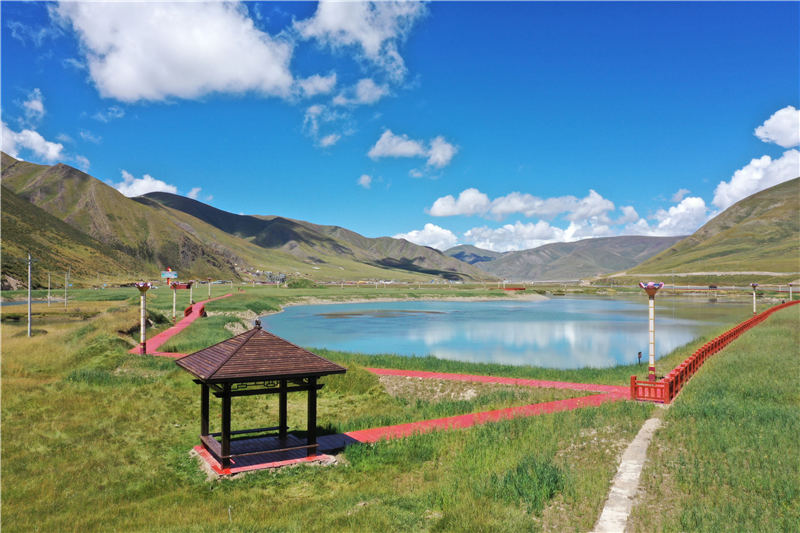 宜牛二村砂場生態修復后狀況。甘孜州石渠生態環境局供圖