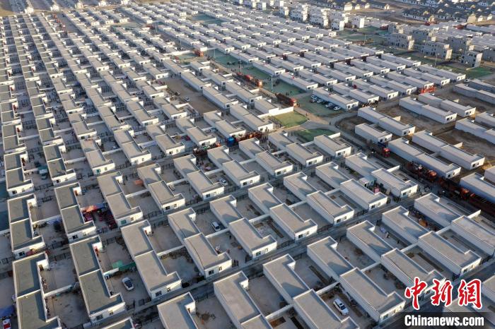 圖為蘭州新區移民安置區。　丁凱 攝