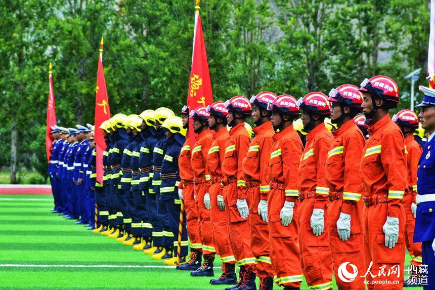 誓師大會現場。人民網 李海霞 攝