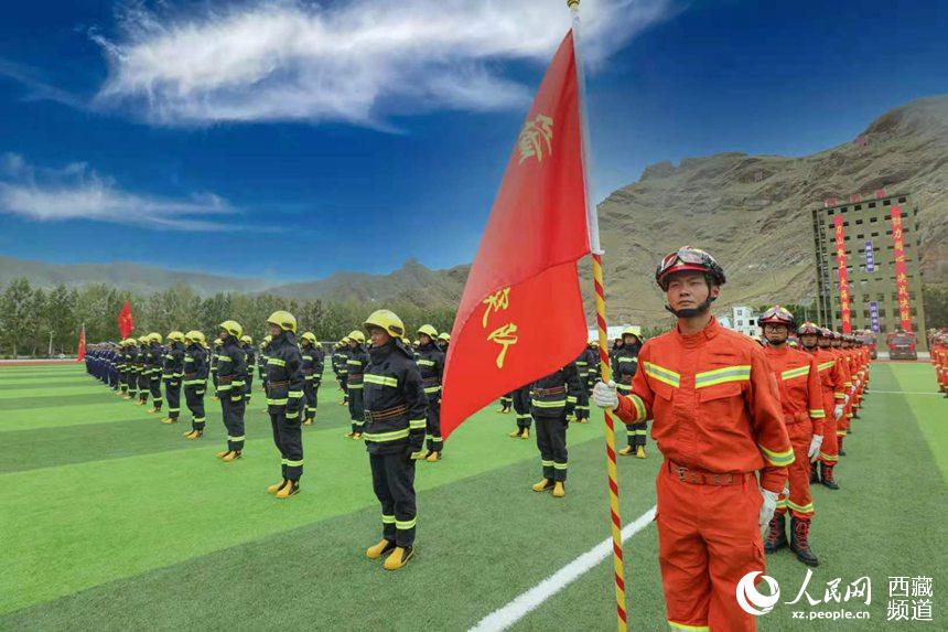 誓師大會現場。 人民網 李海霞 攝