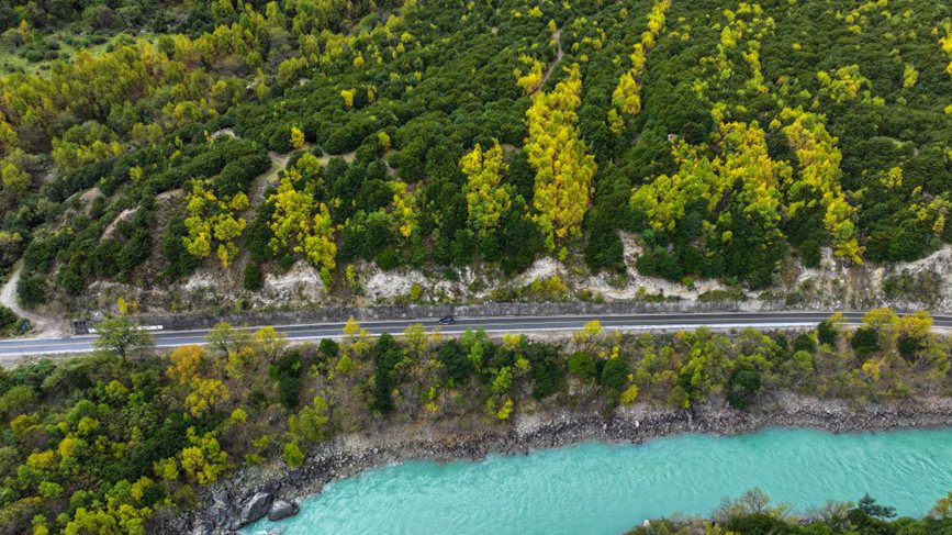 去往墨脫的路上,秋色正明。張澤坤攝